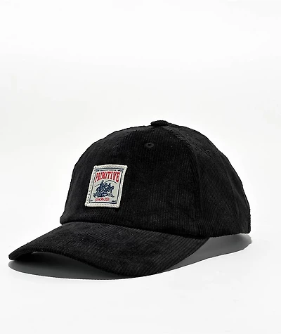 Primitive Dancer Black Corduroy Snapback Hat