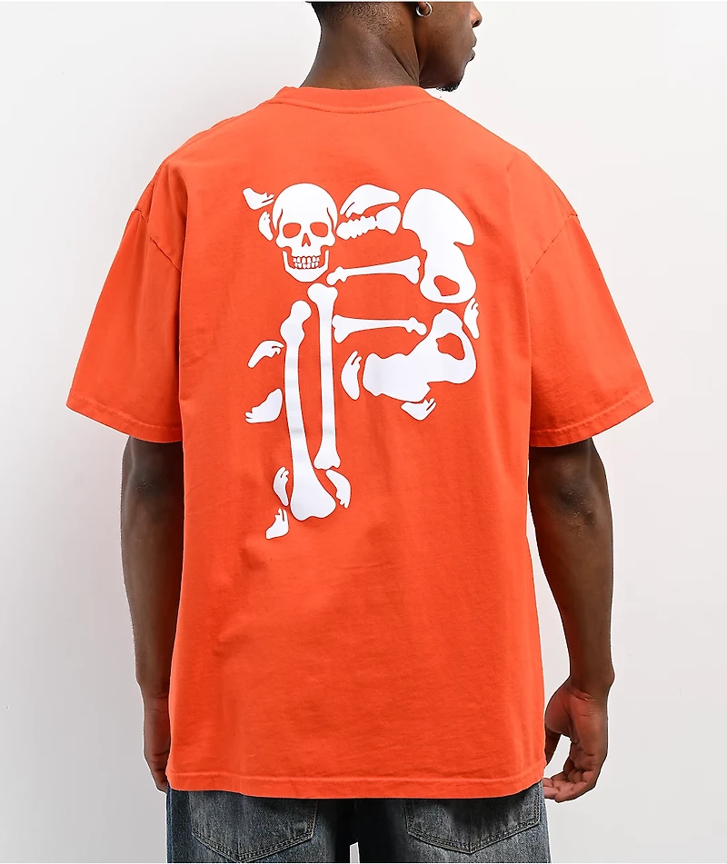 Primitive Dirty Bones Orange T-Shirt
