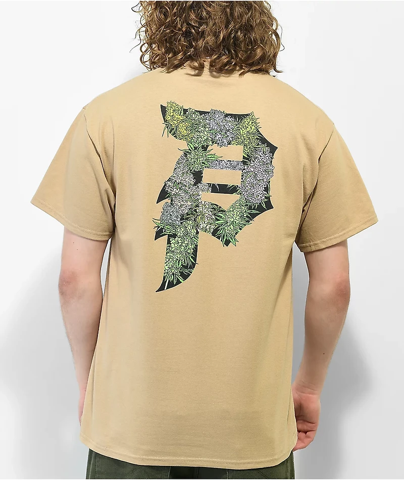 Primitive Dirty P Buds Sand T-Shirt