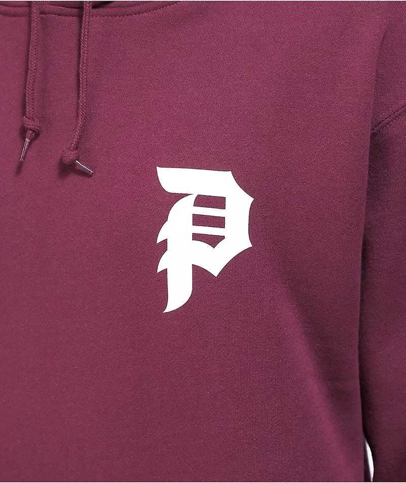 Primitive Dirty P Burgundy Hoodie