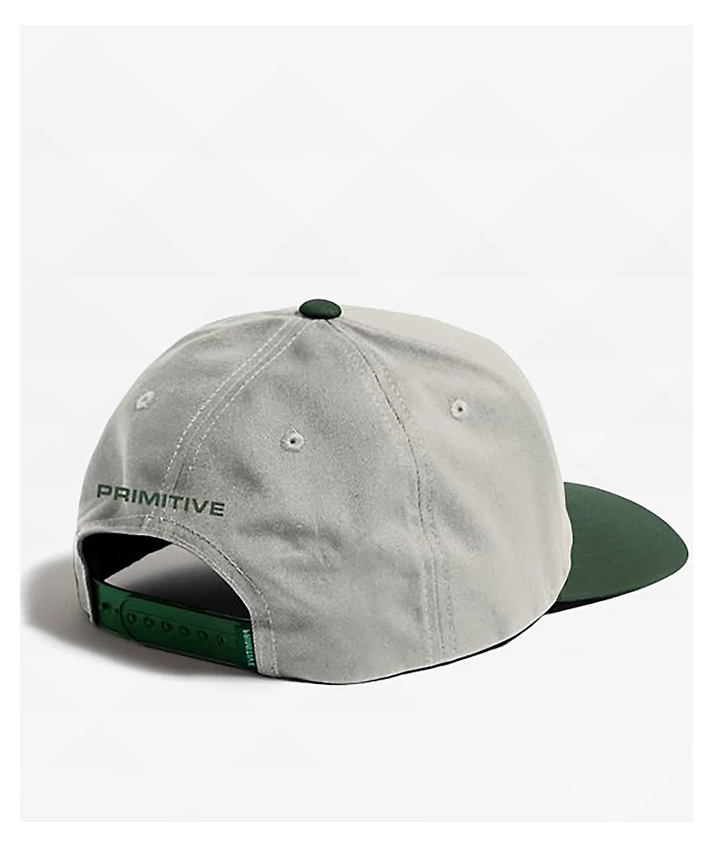 Primitive Dirty P Grey & Green Snapback Hat