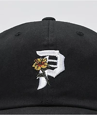 Primitive Dirty P Hibiscus Blossom Black Strapback Hat