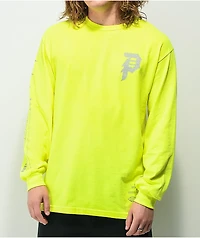 Primitive Dirty P High Visibility Neon Yellow Long Sleeve T-Shirt
