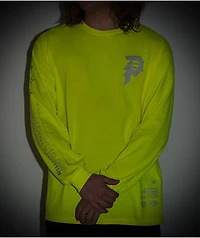 Primitive Dirty P High Visibility Neon Yellow Long Sleeve T-Shirt