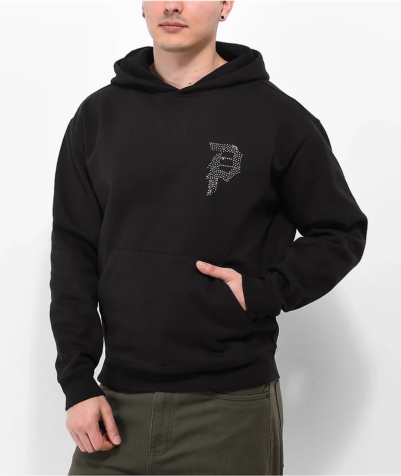 Primitive Dirty P Rhinestone Black Hoodie