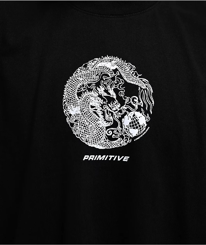 Primitive Drago Black Heavyweight Boxy T-Shirt