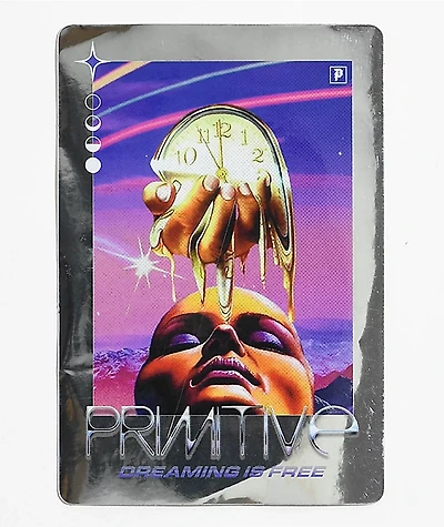 Primitive Dreaming  Silver Sticker