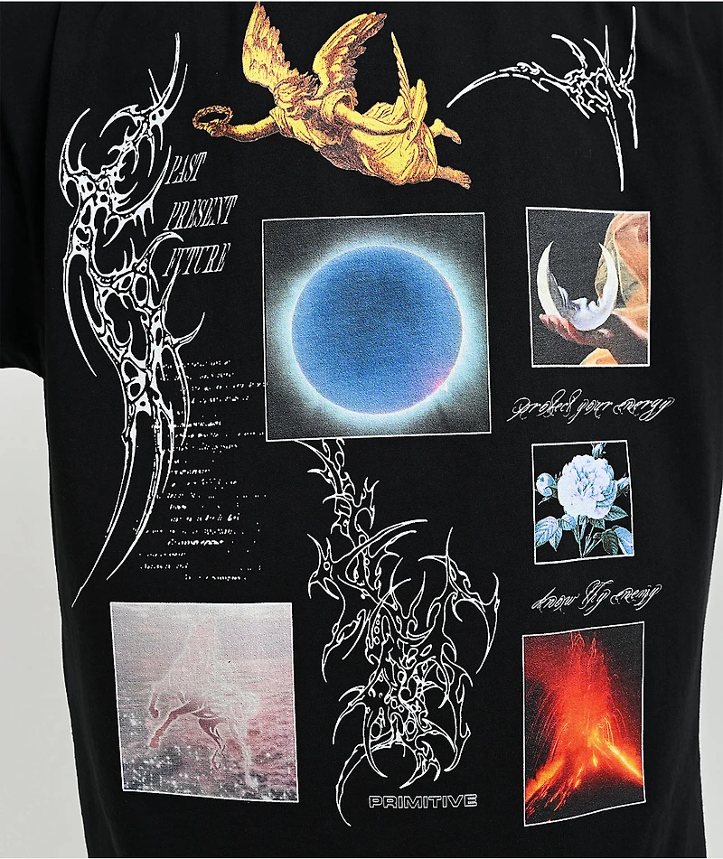 Primitive Energy Black Wash Heavyweight T-Shirt
