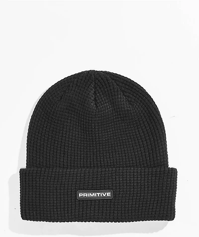 Primitive Euro Black Waffle Beanie