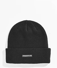 Primitive Euro Black Waffle Beanie
