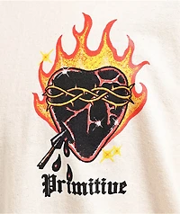 Primitive Flames Cream T-Shirt