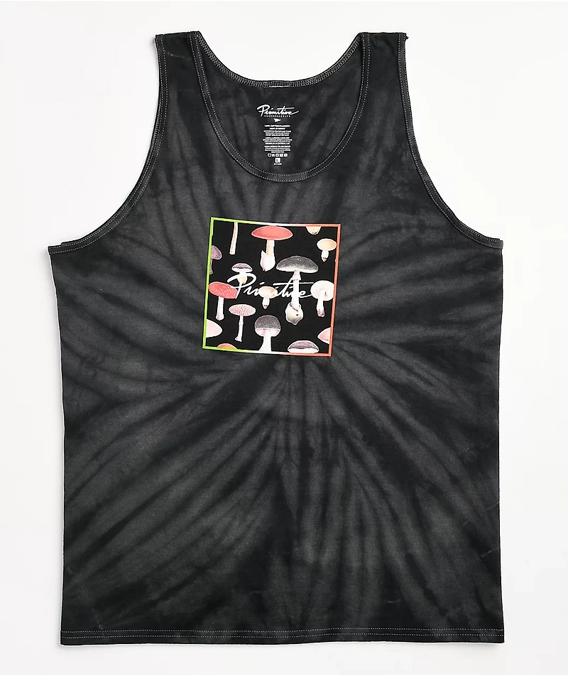 Primitive Fungi Box Grey Tie Dye Tank Top