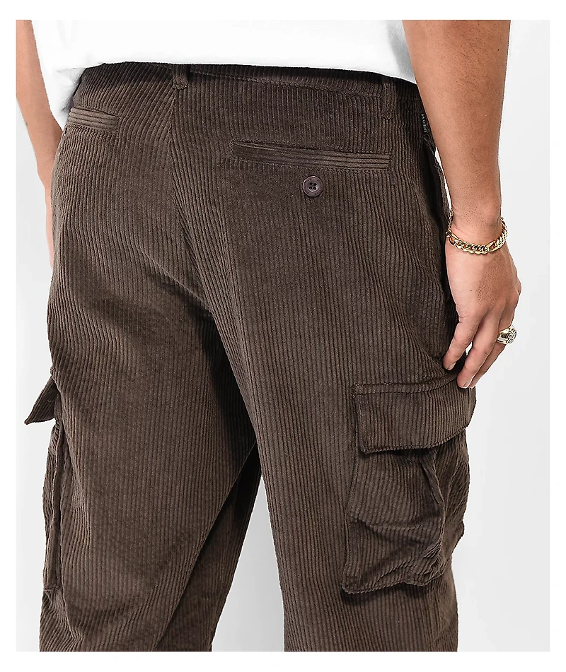 Primitive Genesis Brown Corduroy Cargo Pants
