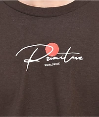 Primitive Ginza Cat Brown T-Shirt