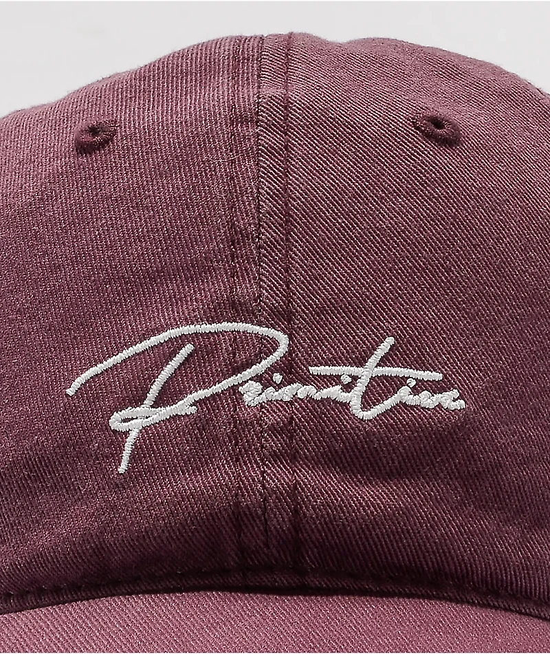 Primitive Ginza Purple Strapback Hat