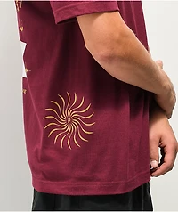 Primitive Gold Pack Imperial Burgundy T-Shirt