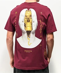 Primitive Gold Pack Imperial Burgundy T-Shirt