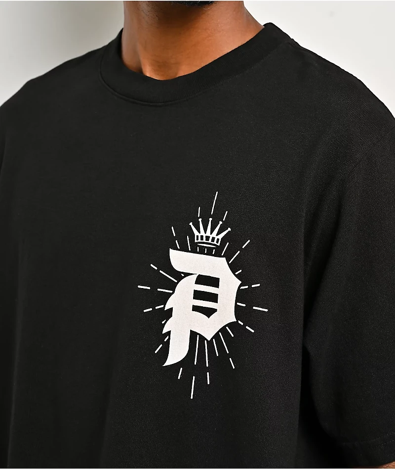 Primitive Grace Rhinestone Black T-Shirt