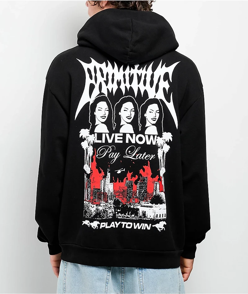 Primitive High Risk Black Heavyweight Hoodie