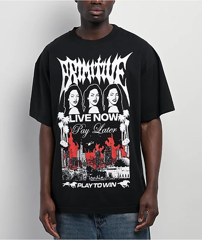 Primitive High Risk Black Heavyweight T-Shirt