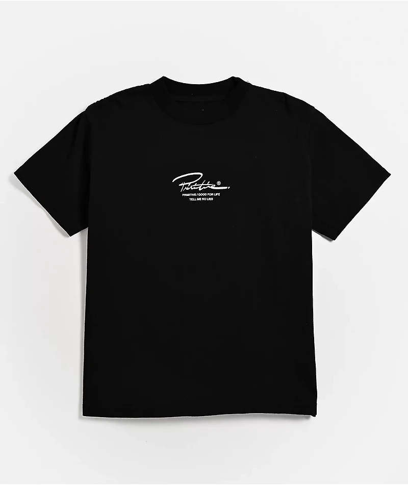 Primitive Kids Angelo Black Heavyweight T-Shirt