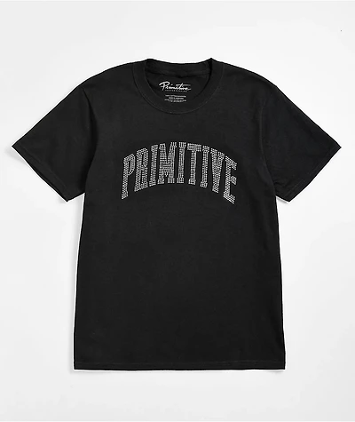 Primitive Kids Collegiate Rhinestone Black T-Shirt