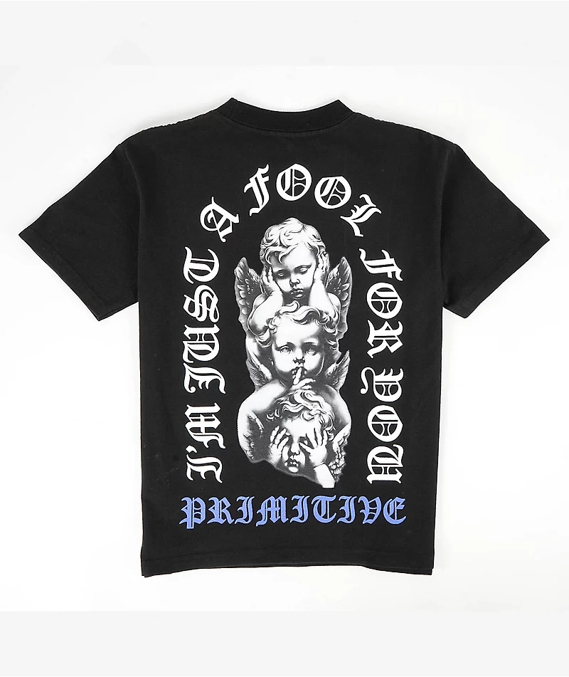 Primitive Kids Dedication Black Heavyweight T-Shirt