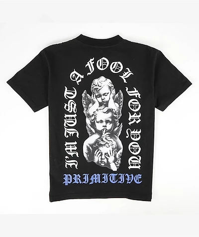 Primitive Kids Dedication Black Heavyweight T-Shirt