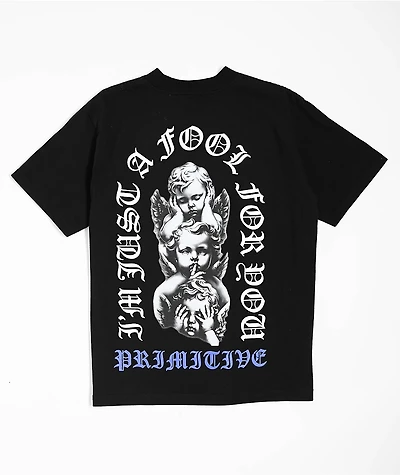 Primitive Kids Dedication Black Heavyweight T-Shirt
