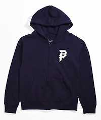 Primitive Kids Dirty P Navy Blue Zip Hoodie