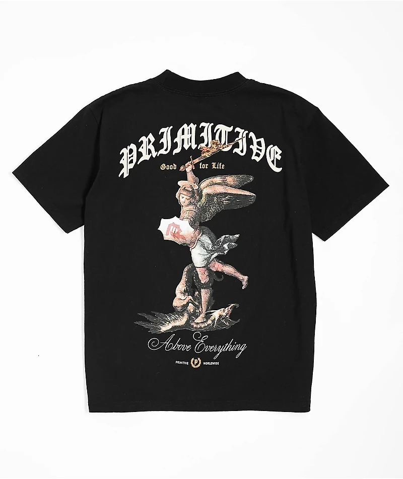 Primitive Kids Protector Black Heavyweight T-Shirt