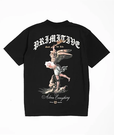 Primitive Kids Protector Black Heavyweight T-Shirt