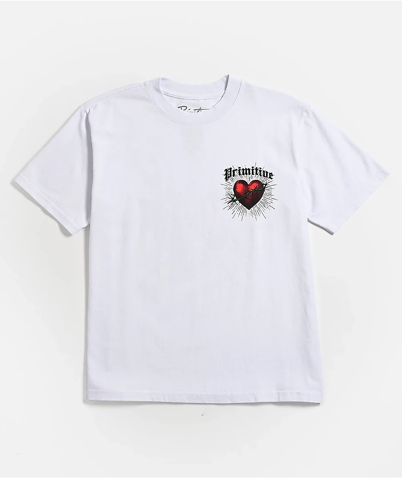 Primitive Kids Saint White Heavyweight T-Shirt