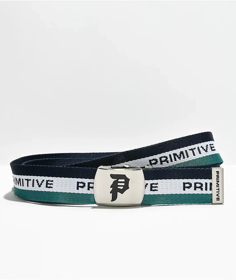 Primitive Levels Blue & White Web Belt