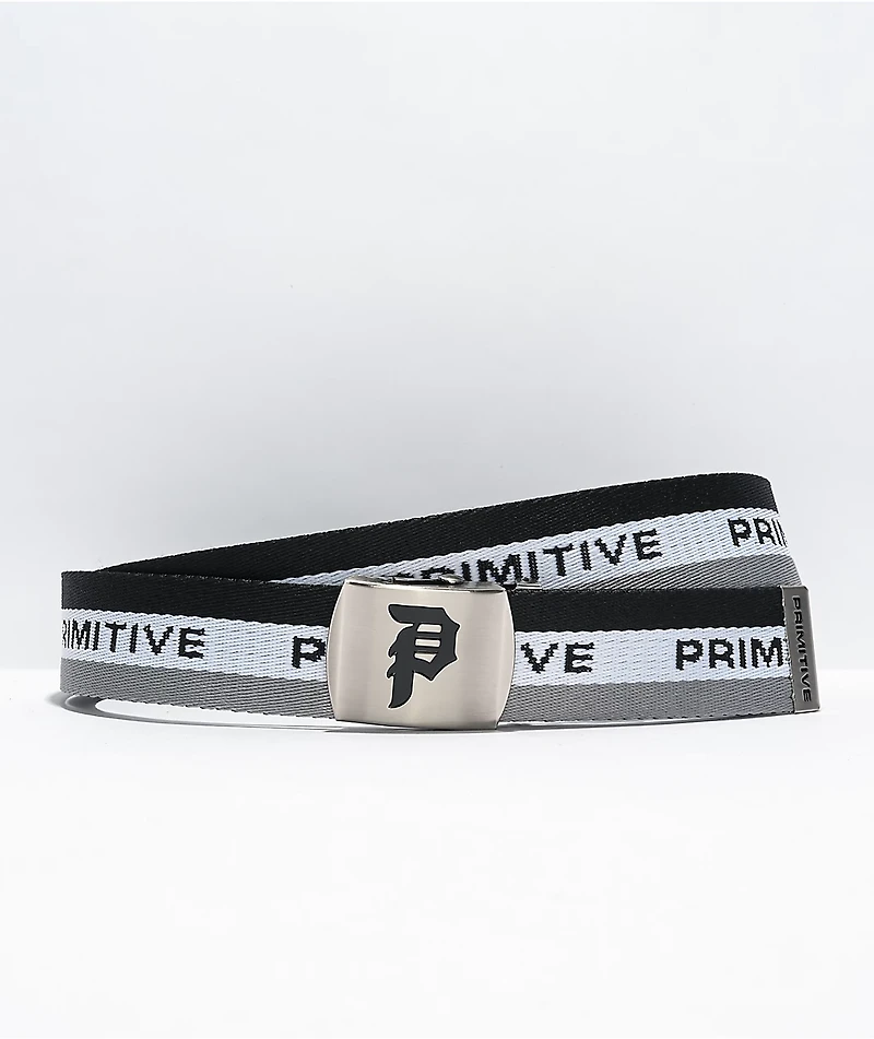 Primitive Levels Grey Web Belt
