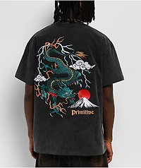 Primitive Meltdown Black Heavyweight T-Shirt