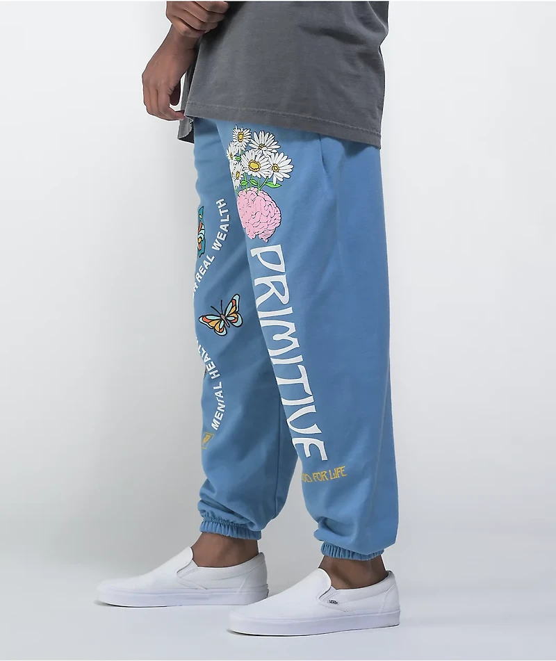 Primitive Mental Wealth Blue Sweatpants