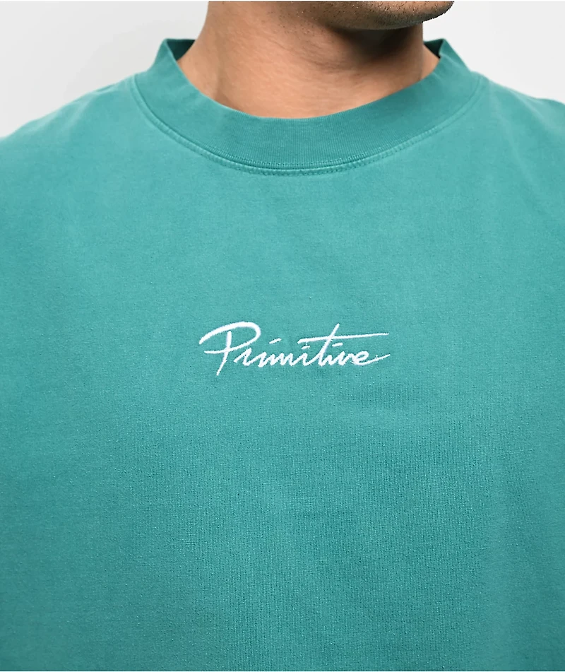 Primitive Mini Nuevo Teal Heavyweight T-Shirt