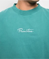 Primitive Mini Nuevo Teal Heavyweight T-Shirt