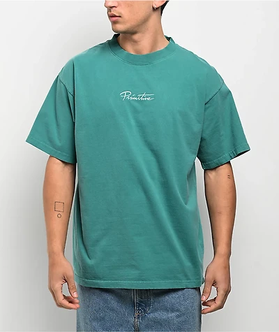Primitive Mini Nuevo Teal Heavyweight T-Shirt