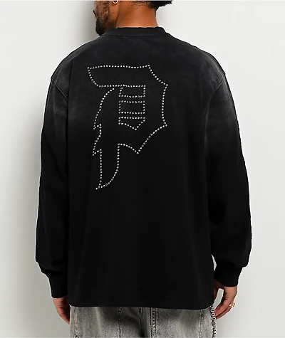 Primitive Nightfall Black Wash Heavyweight Long Sleeve T-Shirt