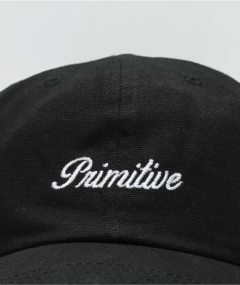 Primitive Noble Black Strapback Hat
