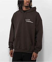 Primitive Open Arms Brown Hoodie