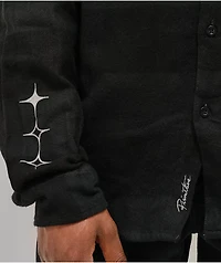 Primitive Pack Shadow Black & Grey Plaid Flannel Shirt