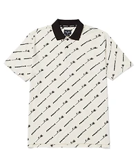 Primitive Pasadena White Polo Shirt