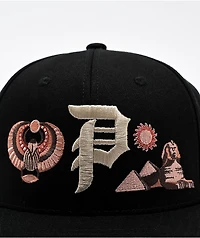 Primitive Passage Black Snapback Hat