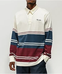 Primitive Paxton White Long Sleeve Polo Shirt