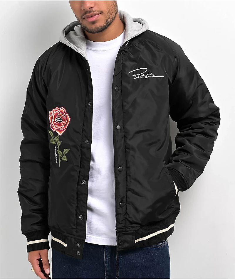 Primitive Rebirth Twofer Black Varsity Jacket