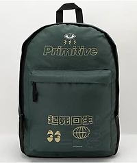 Primitive Reboot Green & Black Backpack