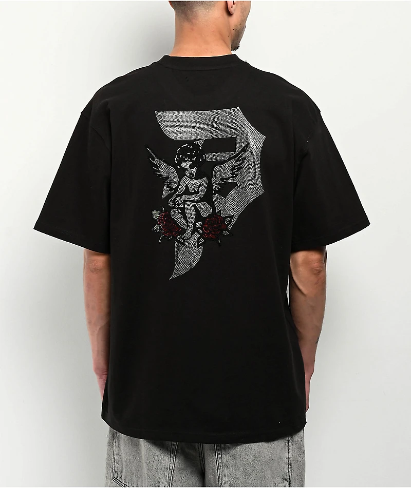 Primitive Reflect Rhinestone Black Heavyweight T-Shirt